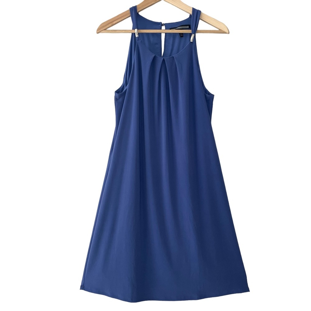 Purple Halter Style Tank Dress Women’s Size Large Metal Detail